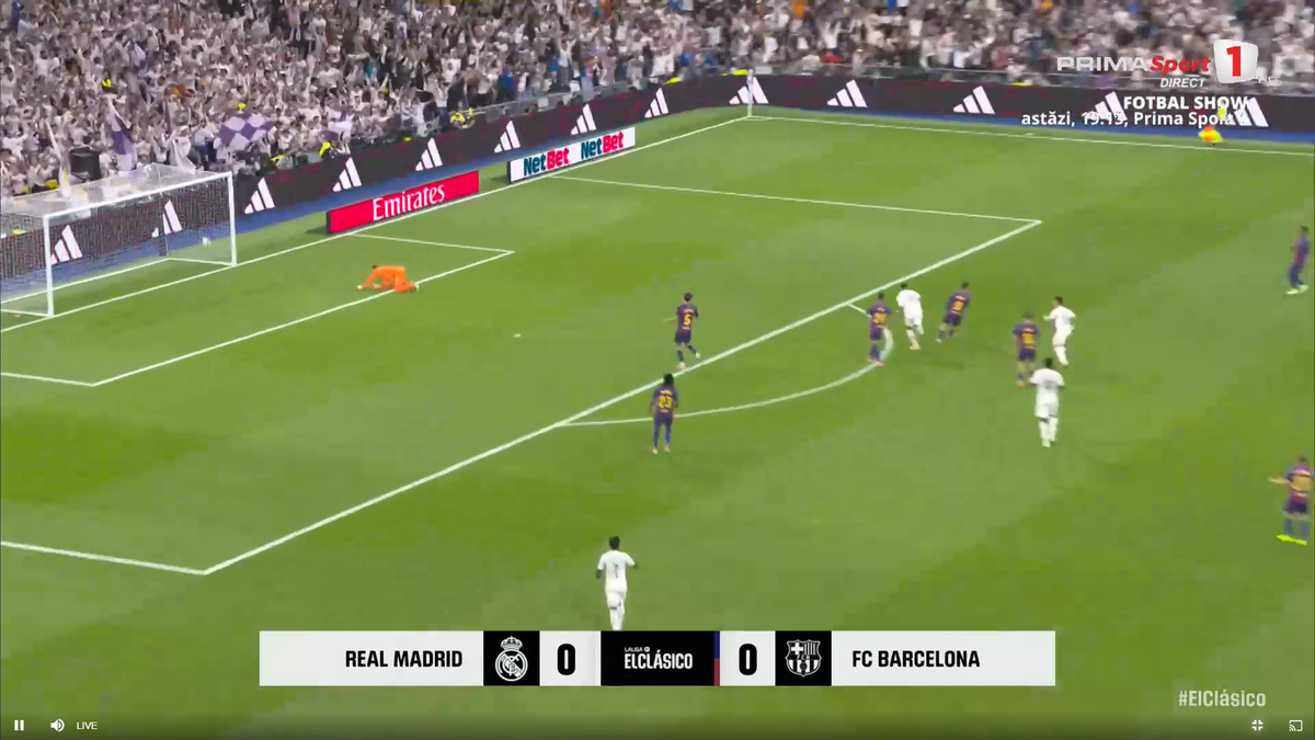 Golul superb marcat de Mbappe, în El Clasico, anulat pentru ofsaid milimetric