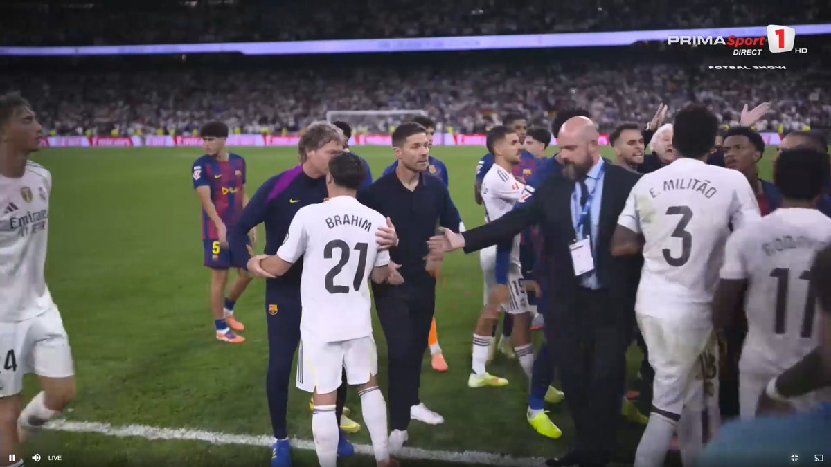 Scandal pe teren după Real Madrid - Barcelona