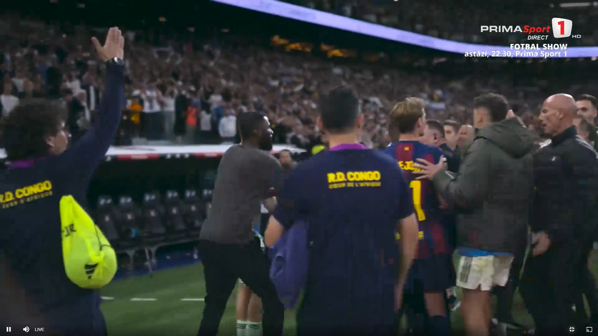 Final cu scântei în Real Madrid - Barcelona: de două ori la un pas de bătaie generală!