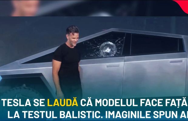 Elon Musk explică momentul penibil de la evenimentul de prezentare a Tesla CYBERTRUCK