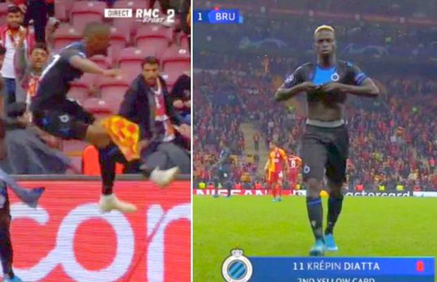 LIGA CAMPIONILOR // Caz rarisim în Galatasaray - Brugge! » Doi jucători belgieni eliminați imediat după egalarea din prelungiri