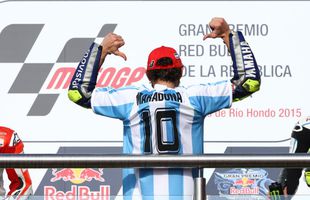 Maradona, omagiat de un fost campion din MotoGP: „El mi-a pupat mâna, eu i-am pupat piciorul! Un vrăjitor al mingii, la revedere Diego!”