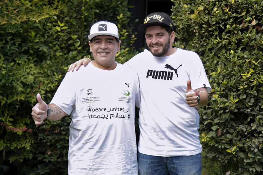 Diego Maradona, alături de fiul său // foto: Imago