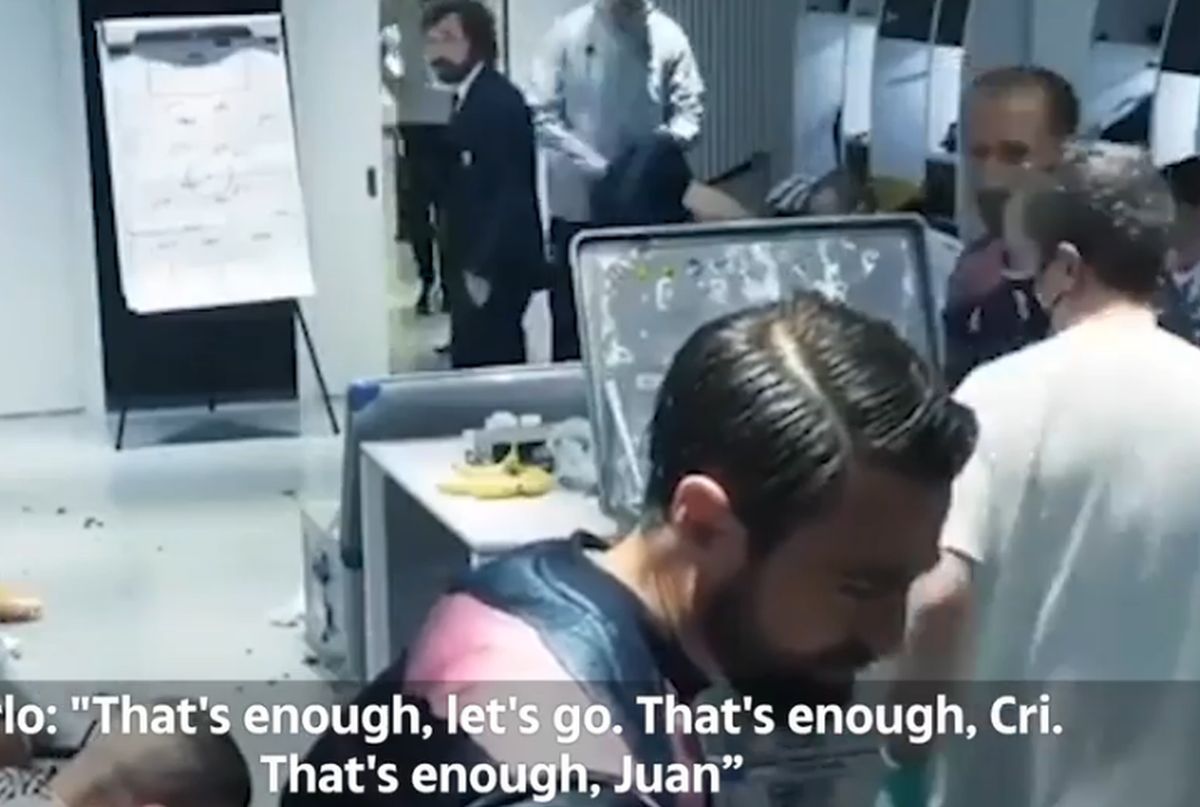 Filmarea secretă » Cristiano Ronaldo a făcut prăpăd în vestiarul lui Juventus! Singurul care i-a răspuns