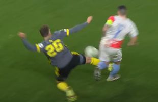 Tackling brutal! Nicolae Stanciu a scăpat de o accidentare gravă