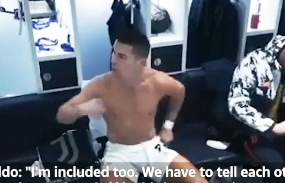 Filmarea secretă » Cristiano Ronaldo a făcut prăpăd în vestiarul lui Juventus! Singurul care i-a răspuns