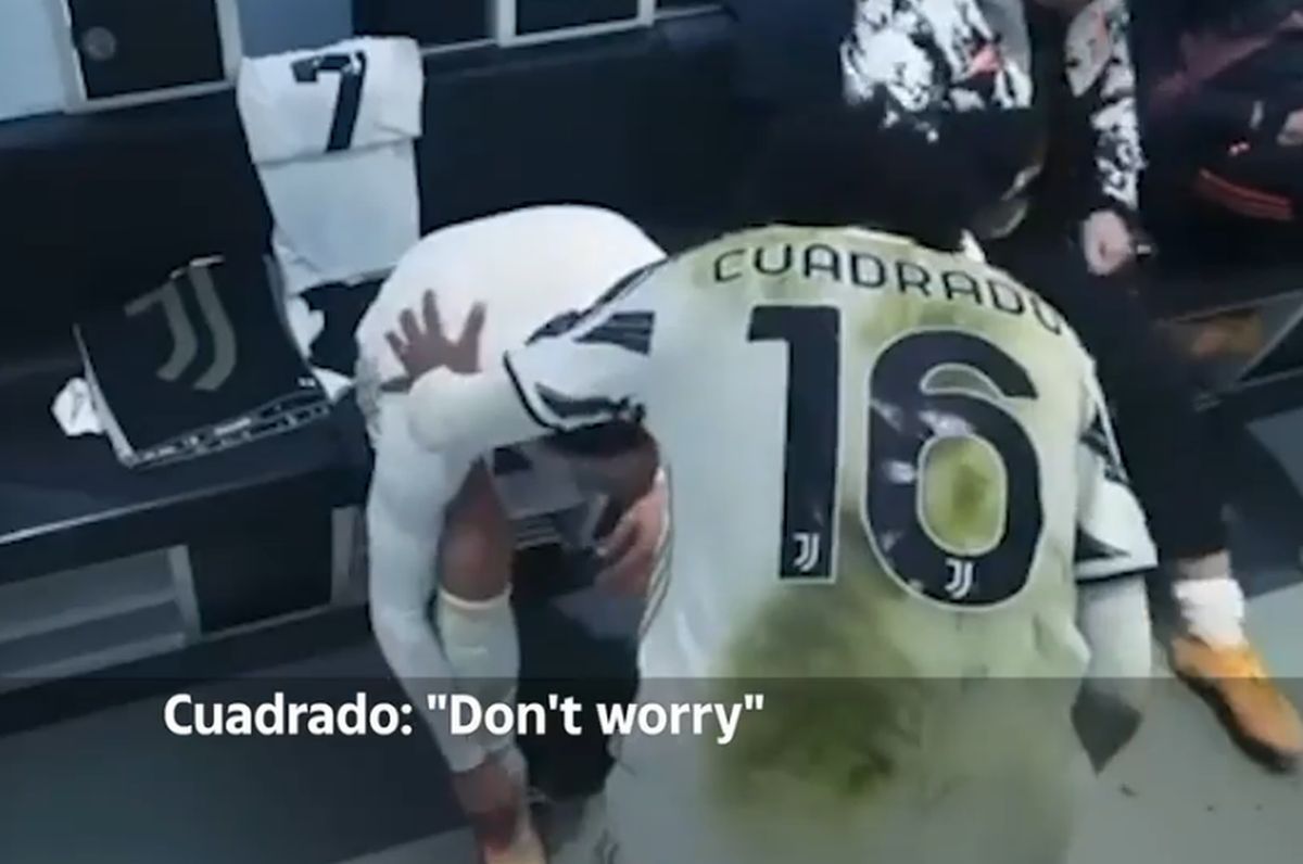 Filmarea secretă » Cristiano Ronaldo a făcut prăpăd în vestiarul lui Juventus! Singurul care i-a răspuns