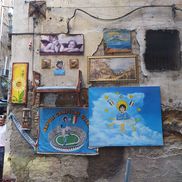 Colț din Quartieri Spagnoli, cartierul muncitoresc din centrul Napoli care manifestă cel mai bine cultul pentru Maradona