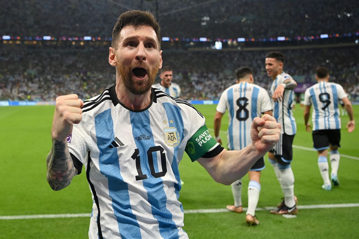 Leo Messi, descătușat după golul din Argentina - Mexic