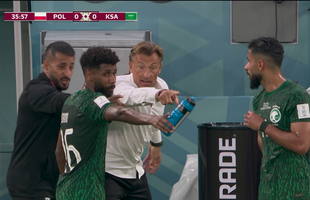 Moment viral cu Herve Renard, în prima repriză din Polonia - Arabia Saudită » Prestație de MVP a traducătorului