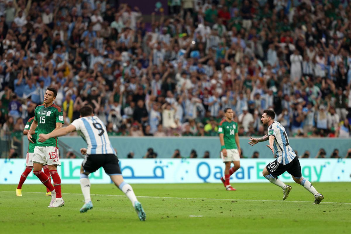 Leo Messi, descătușat după golul din Argentina - Mexic