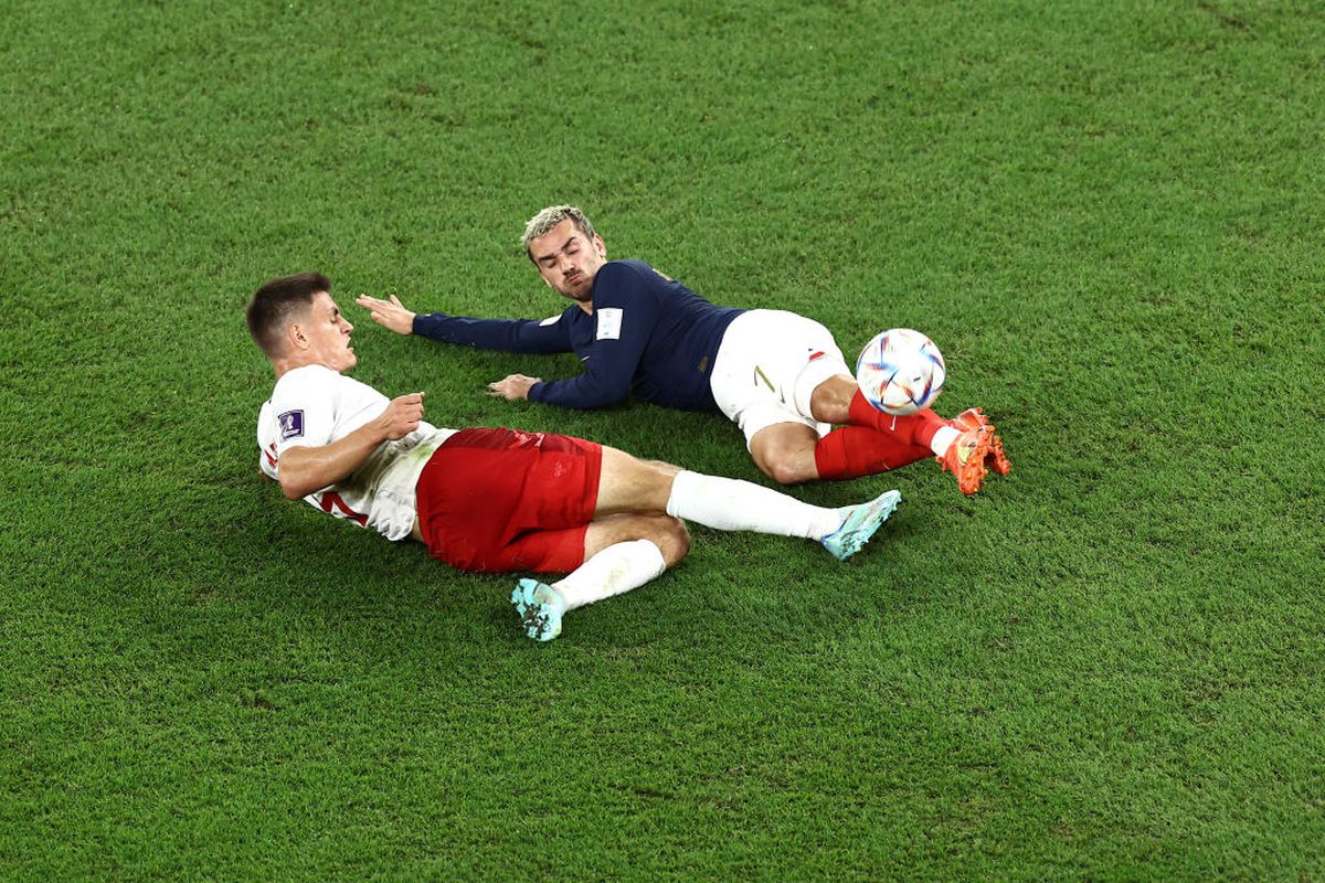 Franța, prima echipă calificată în optimile Campionatului Mondial! Mbappe a strălucit cu Danemarca