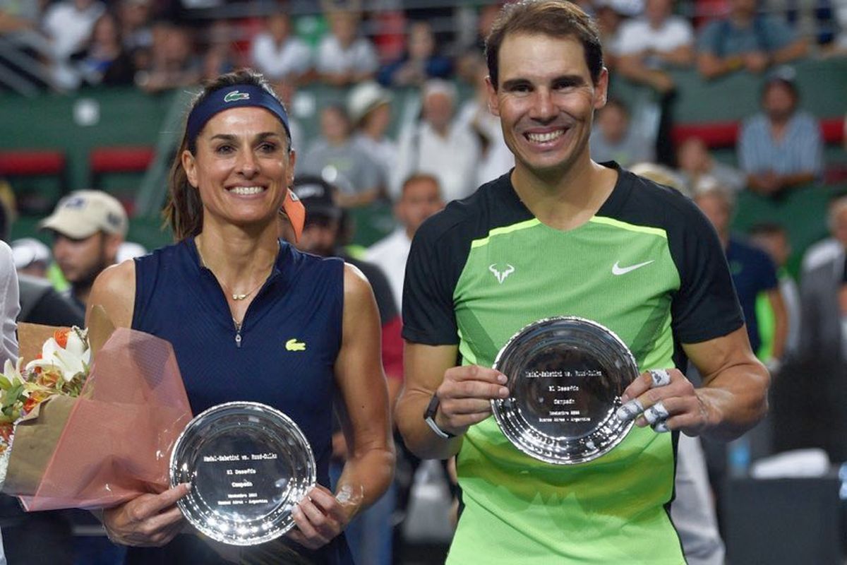 Gabriela Sabatini, într-o formă impresionantă, la 52 de ani! A „sclipit” în demonstrativul jucat cu Rafa Nadal