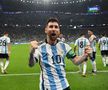 Argentina - Mexic | Leo Messi, 35 de ani, a marcat în minutul 64 și a sărbătorit reușita alături de fanii „pumelor” într-un moment cu adevărat emoționant.
