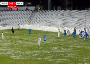Oțelul - Universitatea Craiova, în etapa #17 din SuperLiga, a început cu o oră mai târziu