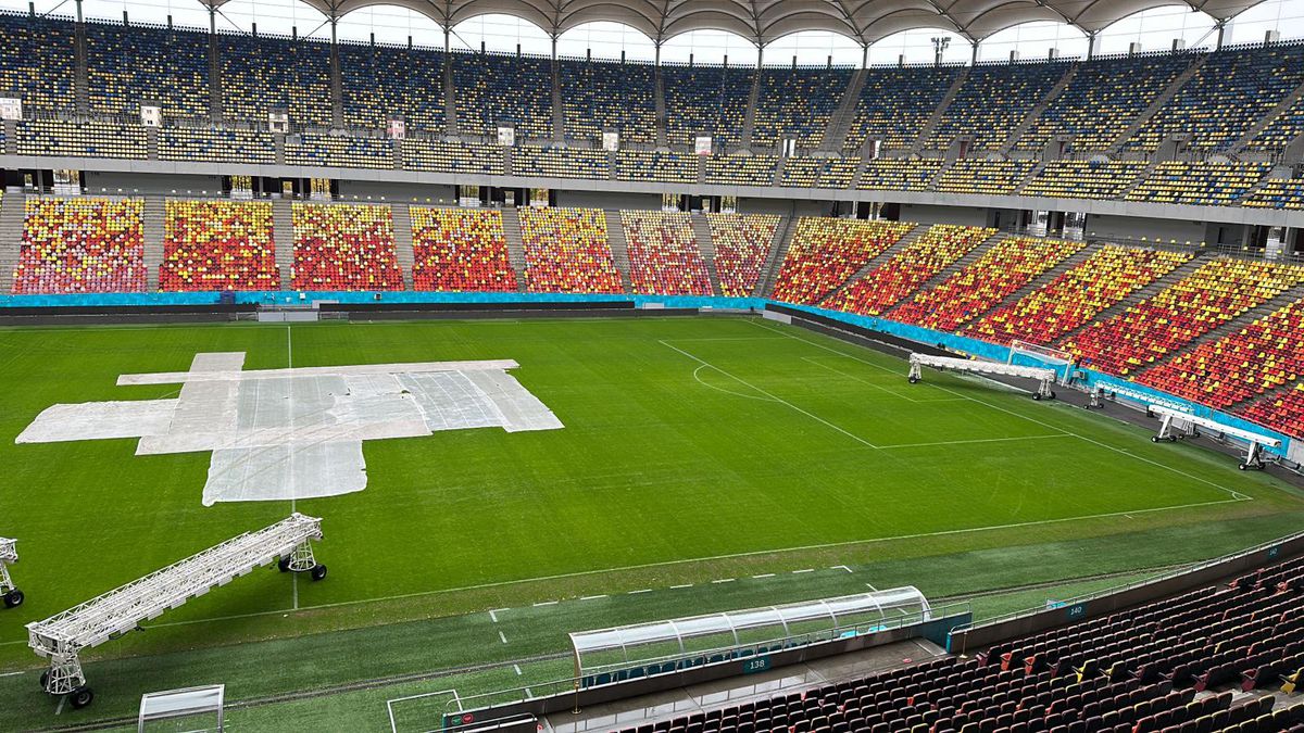 Starea gazonului de pe Arena Națională, înainte de Dinamo - FCSB