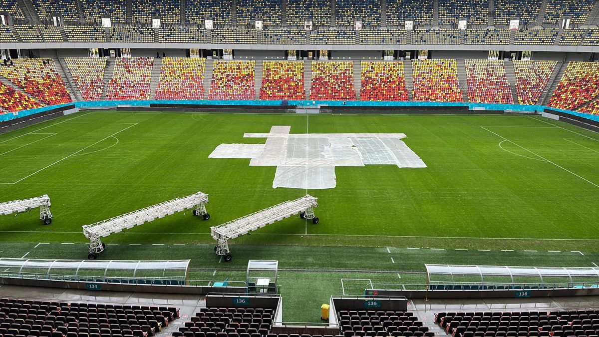 Starea gazonului de pe Arena Națională, înainte de Dinamo - FCSB