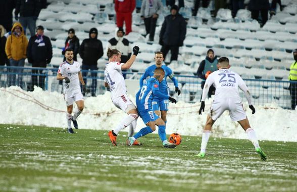 Mitriță a topit Oțelul » Hattrick pornit după un gol din ofsaid pentru vedeta Universității Craiova, în meciul întârziat de zăpadă