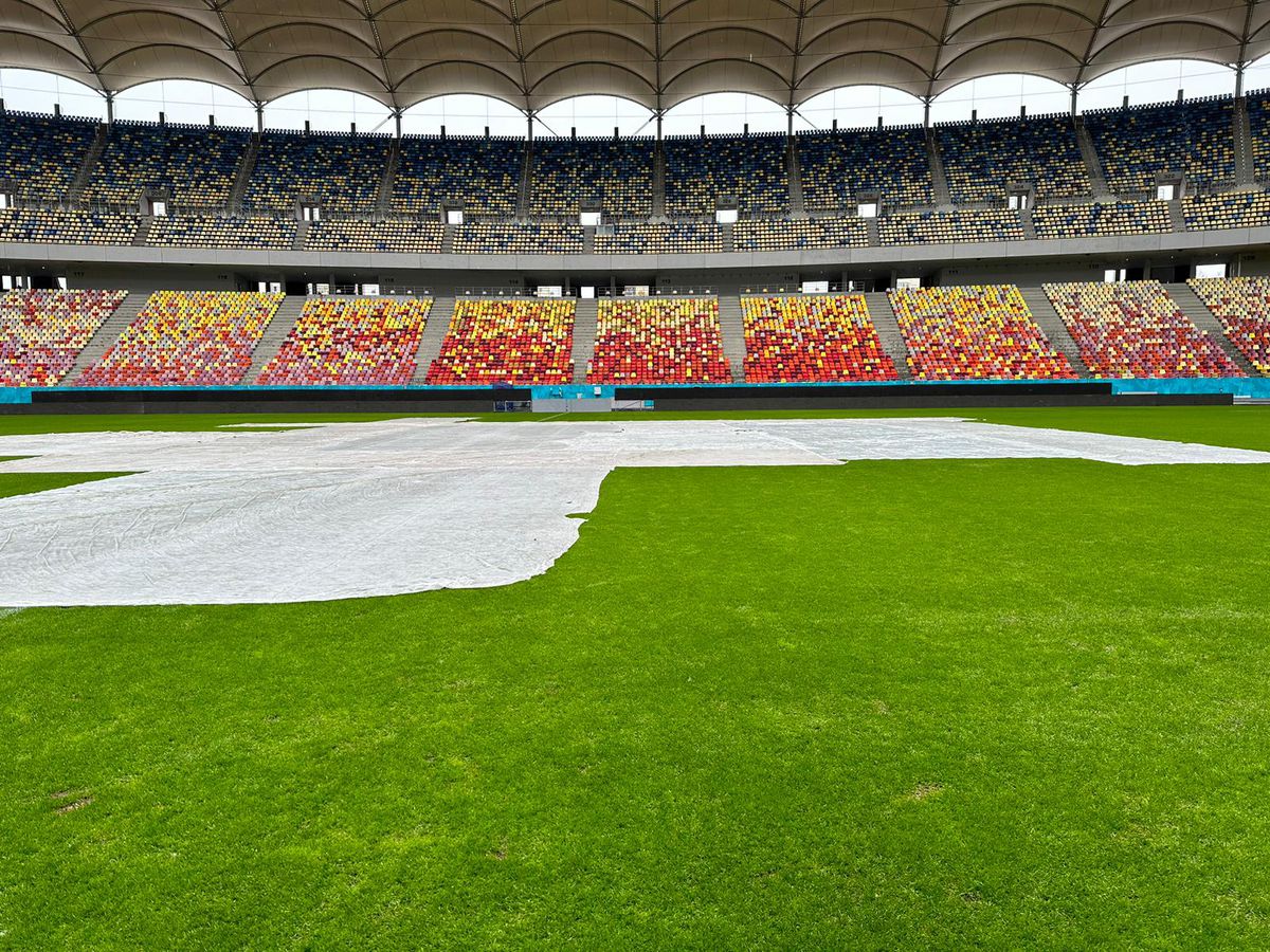 Starea gazonului de pe Arena Națională, înainte de Dinamo - FCSB