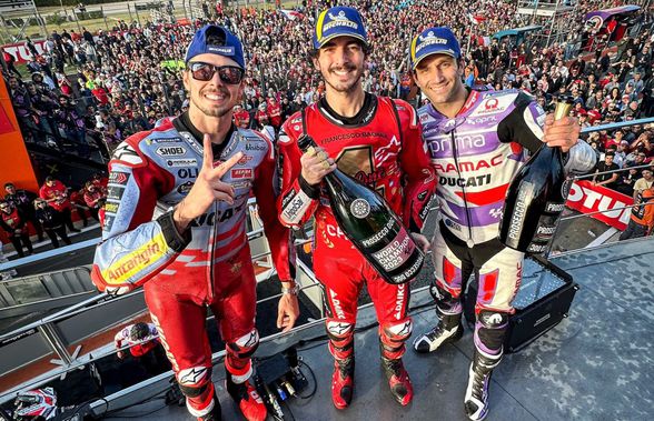 Francesco Bagnaia, din nou campion mondial în MotoGP » Rivalul Jorge Martin, scos din calcule după o ciocnire cu Marquez! Clasamentul final