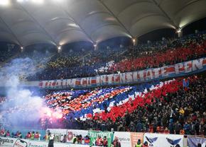 Ce nu s-a văzut la TV în Dinamo - FCSB » Galeria lui Mustață, ironie cu dublu impact: „Piară tot Sudu' din țară”