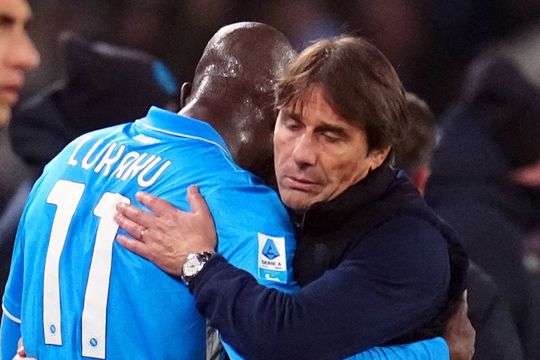 Antonio Conte și atacacantul său favorit, Romelu Lukaku / Foto: Imago