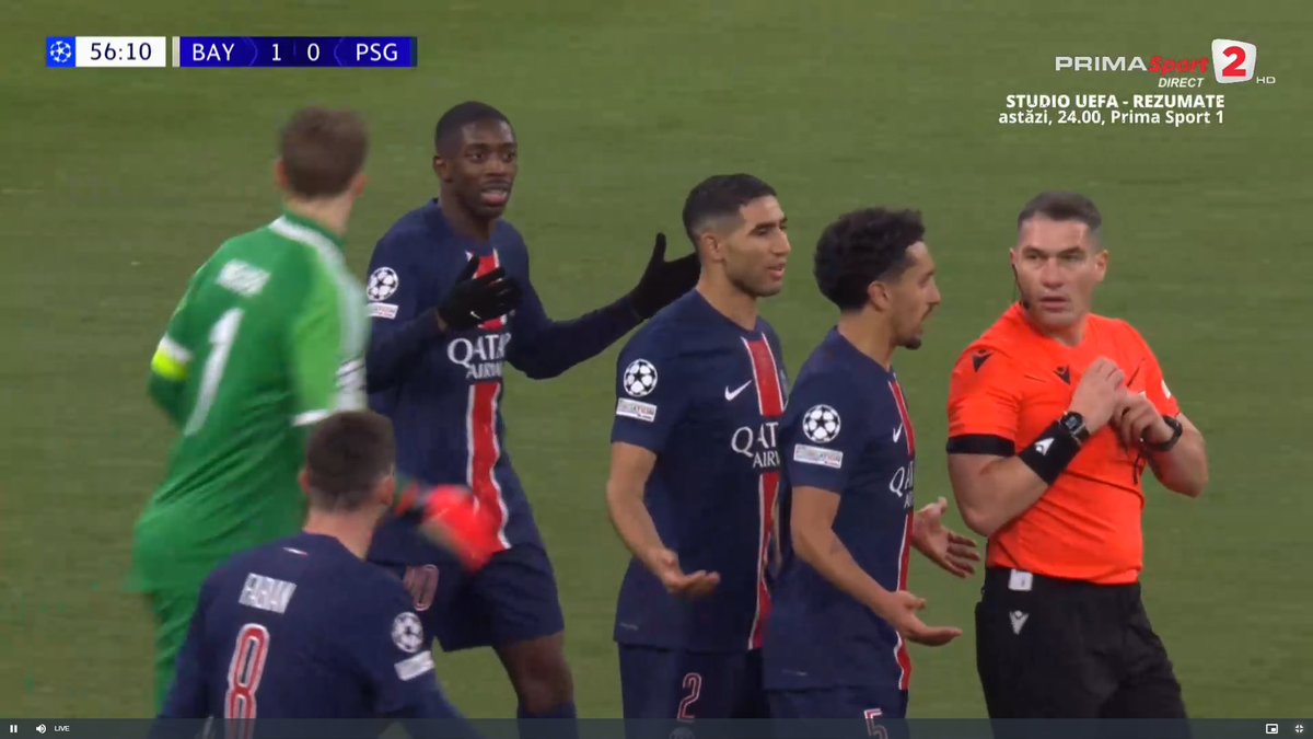 L'Equipe nu l-a iertat pe Istvan Kovacs după cartonașul roșu acordat în Bayern - PSG: „Specialist în cartonașe, fidel reputației de arbitru sever”