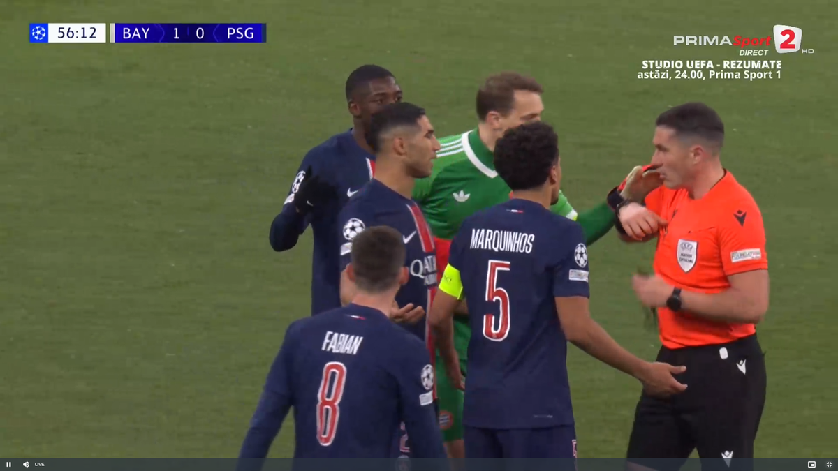 L'Equipe nu l-a iertat pe Istvan Kovacs după cartonașul roșu acordat în Bayern - PSG: „Specialist în cartonașe, fidel reputației de arbitru sever”