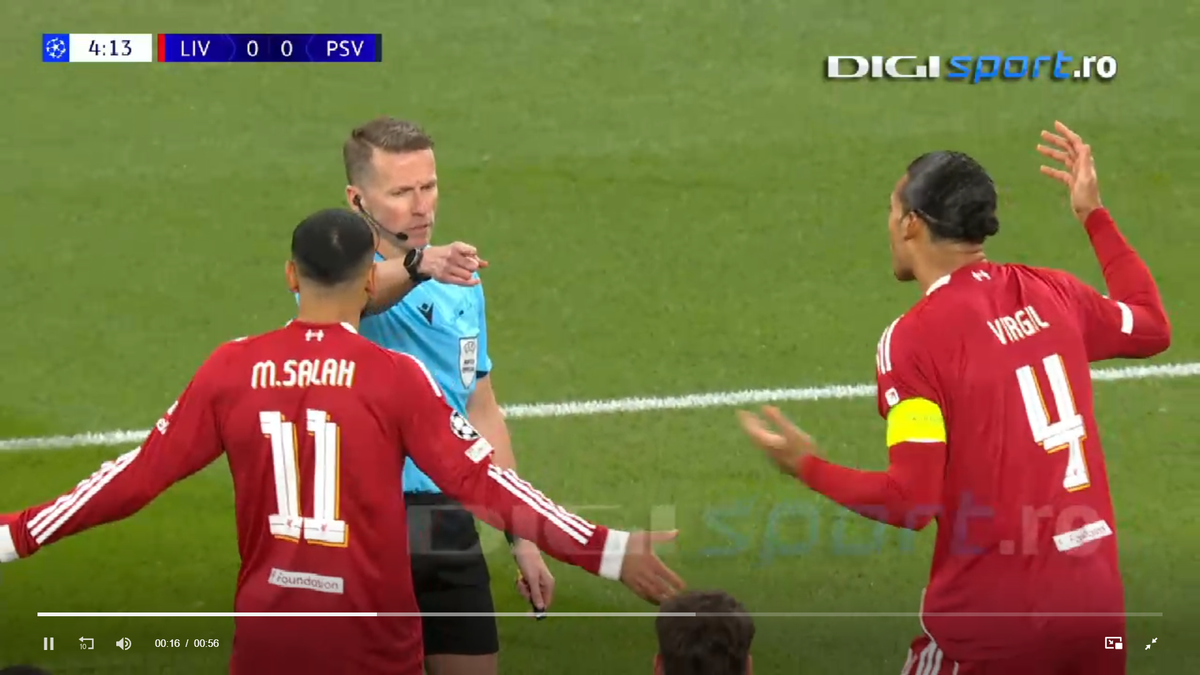 Hențul lui van Dijk din Liverpool - PSV