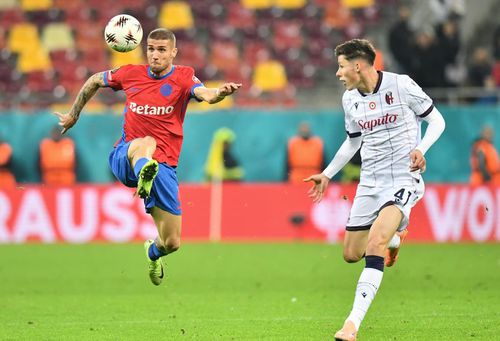 Daniel Bîrligea în FCSB – Bologna // foto: Cristi Preda (GSP)