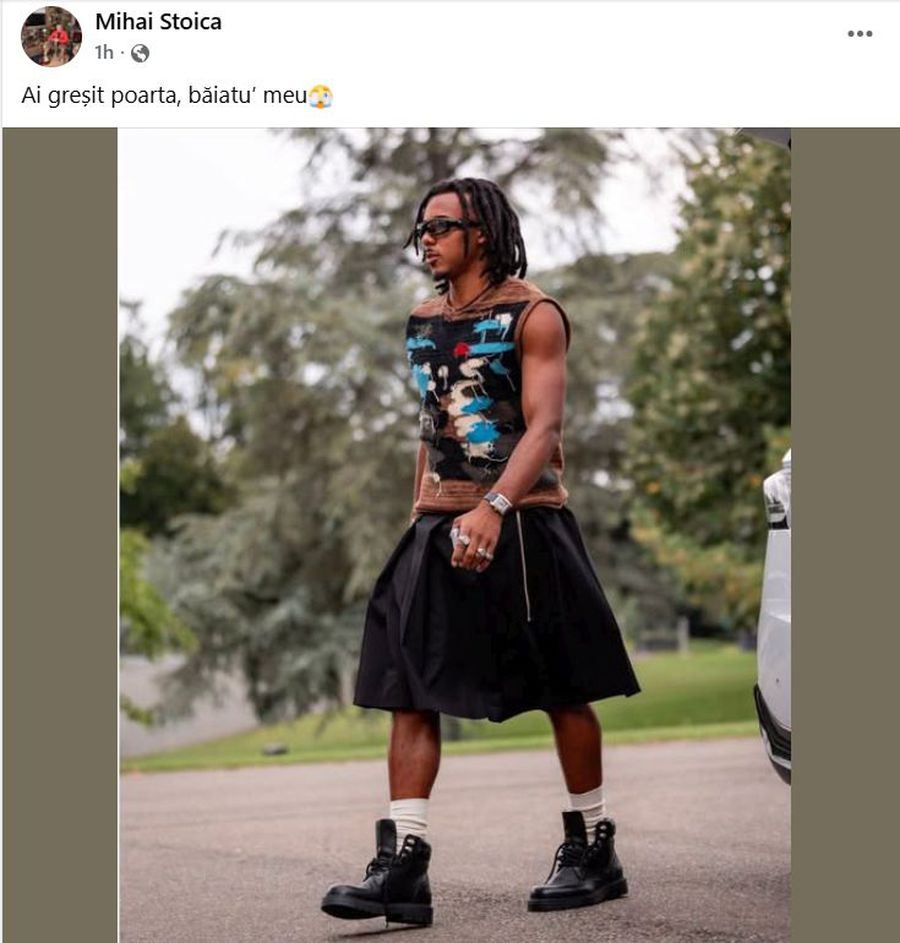 O ironie și o poză cu jucătorul în fustă » MM Stoica, despre gafa serii în Liga Campionilor: „Ai greșit poarta, băiatul meu”