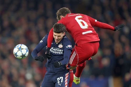 Dennis Man, în Liverpool - PSV // FOTO: Imago Images