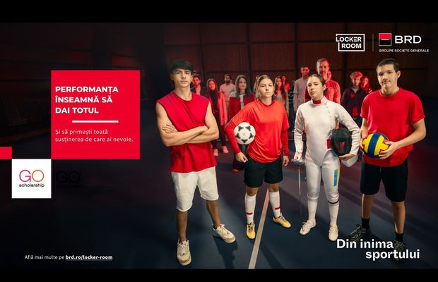 BRD și Go Scholarship: un parteneriat pentru performanță și echilibru, pe teren și în afara lui