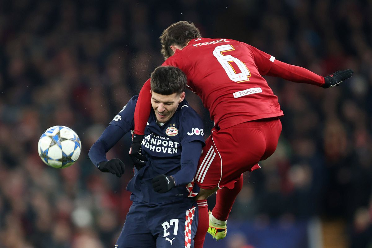 Cu Dennis Man pe teren 89 de minute, PSV a obținut victoria SEZONULUI! Liverpool, UMILITĂ pe Anfield în Liga Campionilor