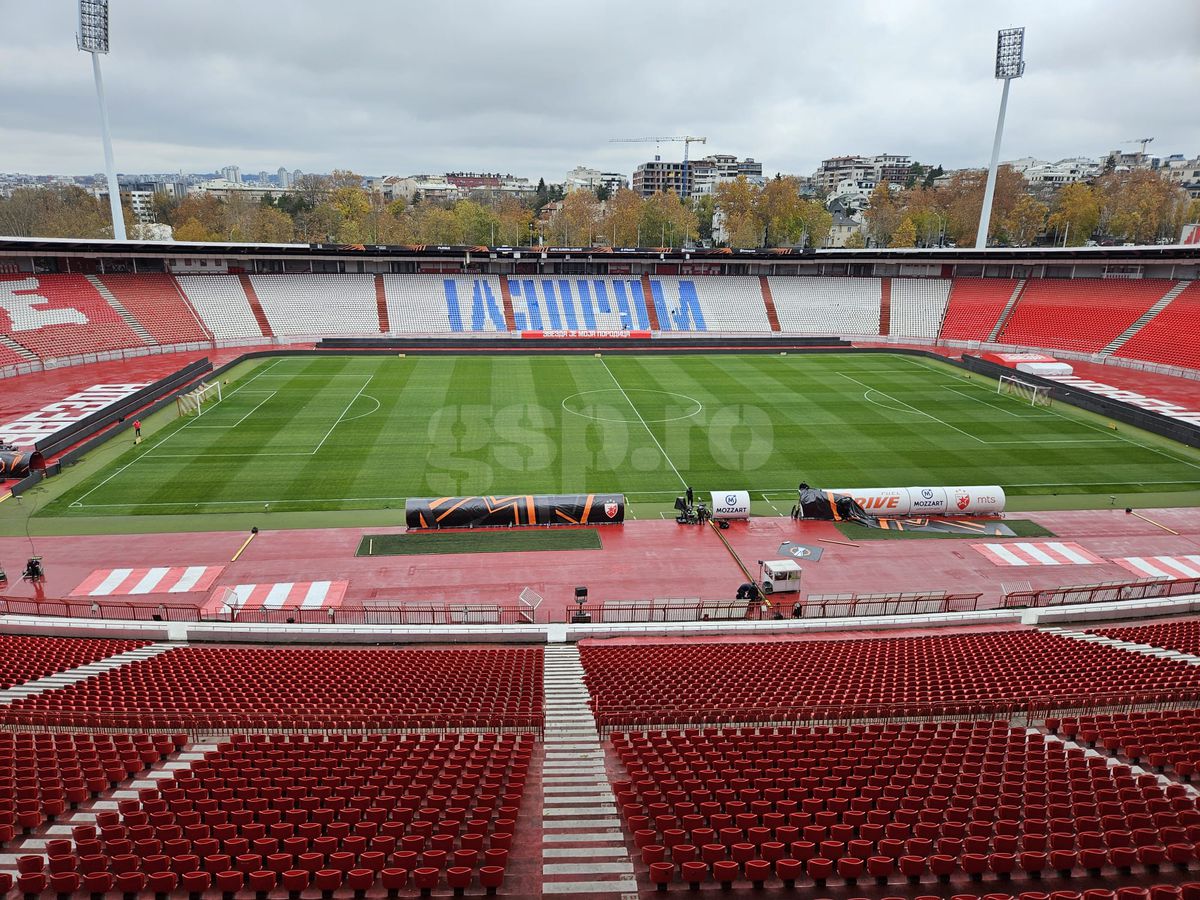 GSP a pătruns în sanctuarul lui Crvena Zvezda + „Ce are Steaua Roşie acum... Nimeni nu a ajuns la nivelul ăsta”
