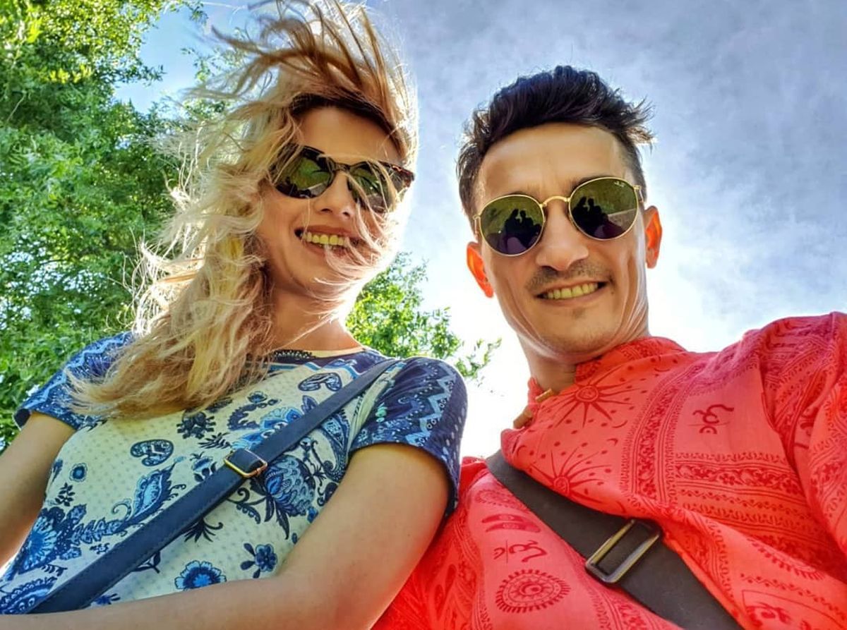 Marian Drăgulescu și iubita, Simona