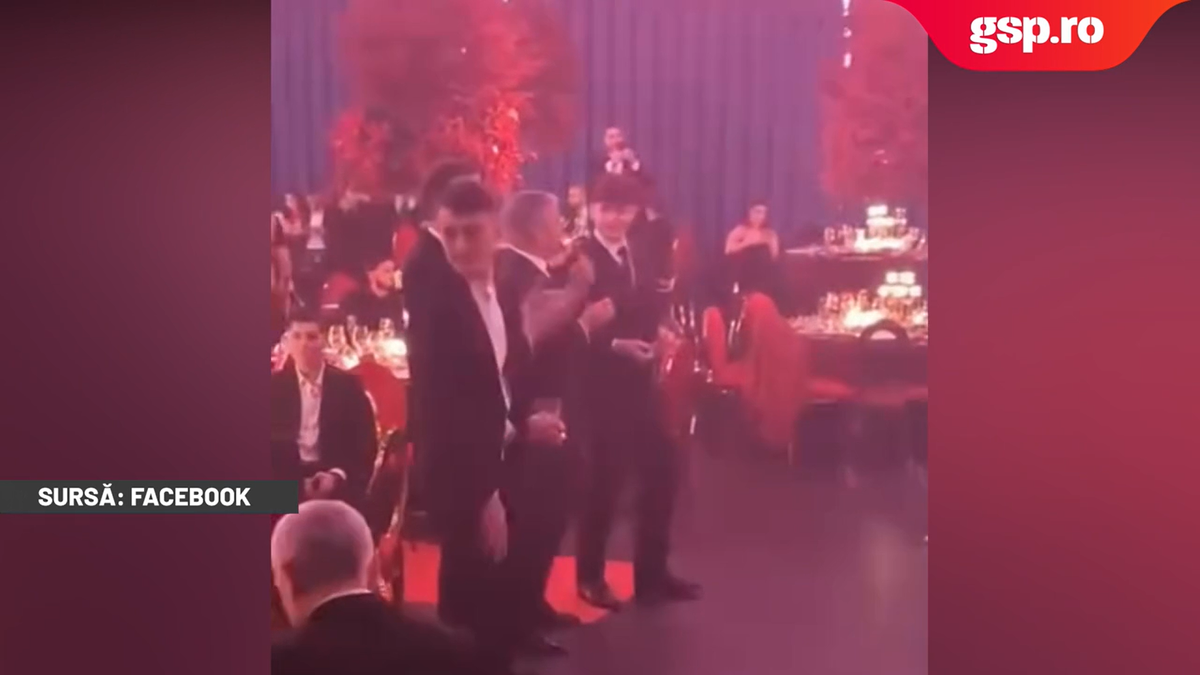 Gigi Becali, show la cununia lui Ianis Hagi