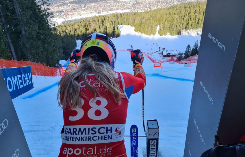 Ania Caill (26 de ani), schioarea care nu va participa la JO de la Beijing pentru România, se pregătește de etapa de cupă mondială de la Garmisch-Partenkirchen, unde va concura în weekend în probele de coborâre și Super-G.