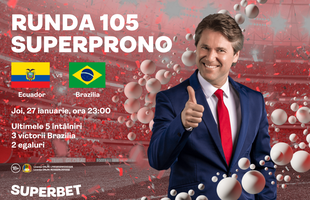 SuperProno: al treilea SuperCâștig din istoria promoției și statisticile meciului Ecuador – Brazilia din runda 105