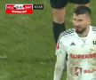 U Cluj - Rapid: arbitrul Marian Barbu l-a lovit pe Florin Ilie