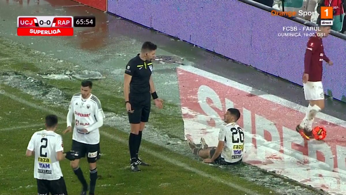 Greșeală imensă de arbitraj în U Cluj - Rapid » Verdictul specialistului: „Una dintre cele mai clare lovituri de la 11 metri. Ori sunt prieteni, ori...”