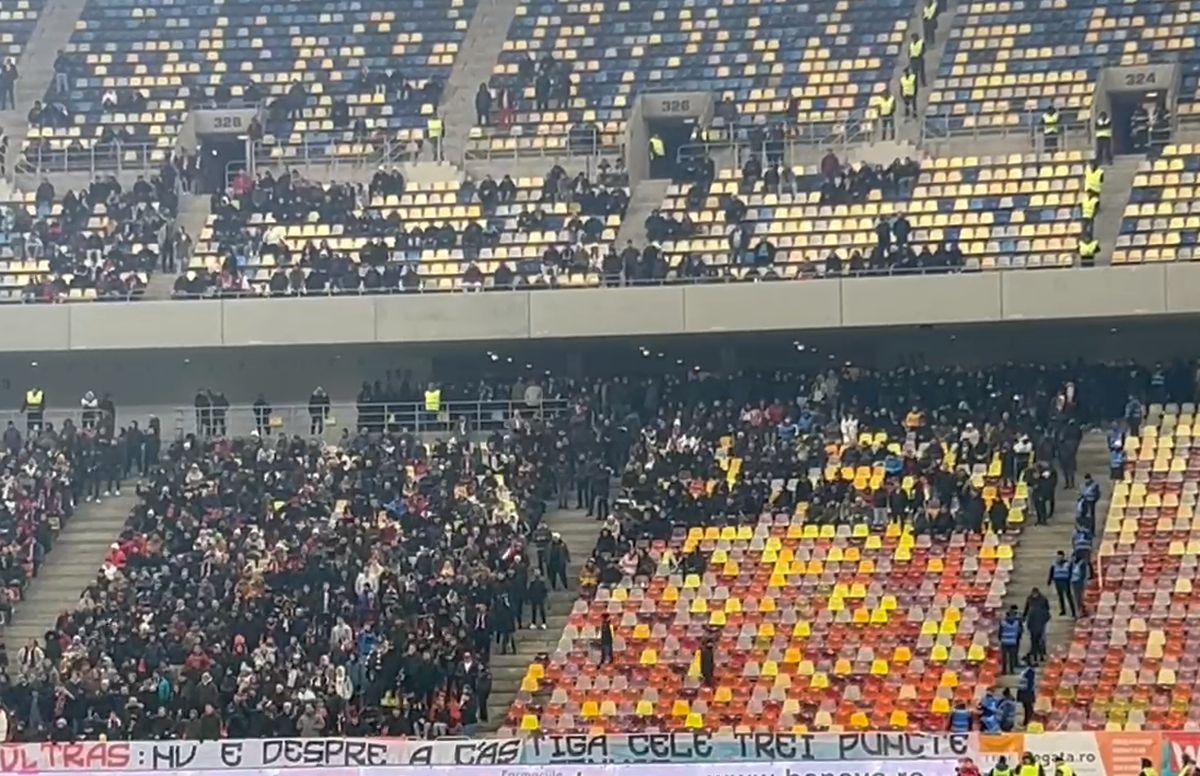 Alt protest! Măsura extremă luată de o parte a suporterilor dinamoviști, în timpul derby-ului cu Rapid