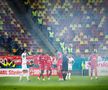 Dinamo - Rapid, întrerupt 2 minute și 50 de secunde pentru o „rachetă” aruncată pe teren (foto: Raed Krishan/GSP)