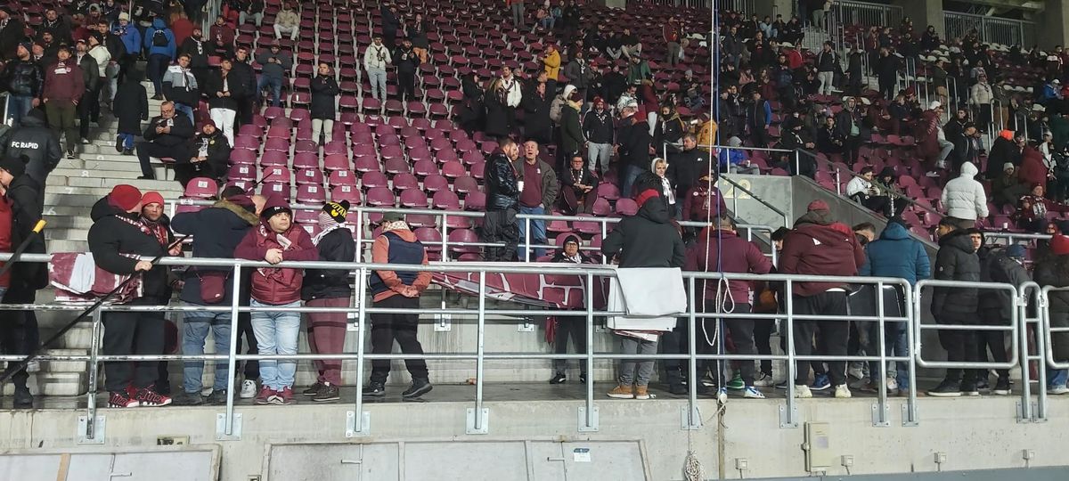 Pasiunea pentru fotbal n-are vârstă! Doi copilași au venit din Suceava pentru a vedea derby-ul Dinamo - Rapid