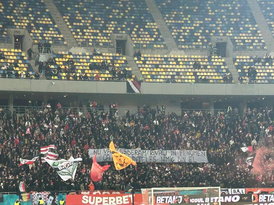 Dinamo - Rapid, etapa 23 din Superliga (foto: Andrei Furnigă/GSP) N-a contat absența galeriei rivale! Scandări rasiste pe Arena Națională, la Dinamo - Rapid + principalul inamic al „câinilor”