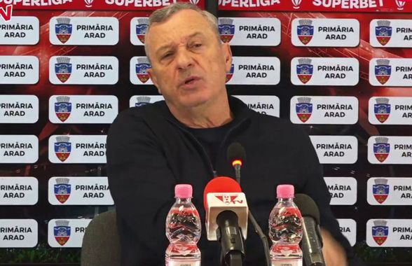 Mircea Rednic „a scăpat porumbelul” și a înjurat în conferință, după UTA - FCSB: „Le-am zis să nu omoare vreun suporter în tribună”