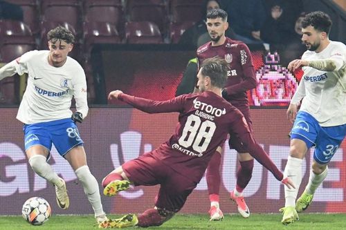 Farul lui Hagi, făcut KO în Gruia » Louis Munteanu a reușit un hat-trick și o trimite pe CFR direct pe podium.