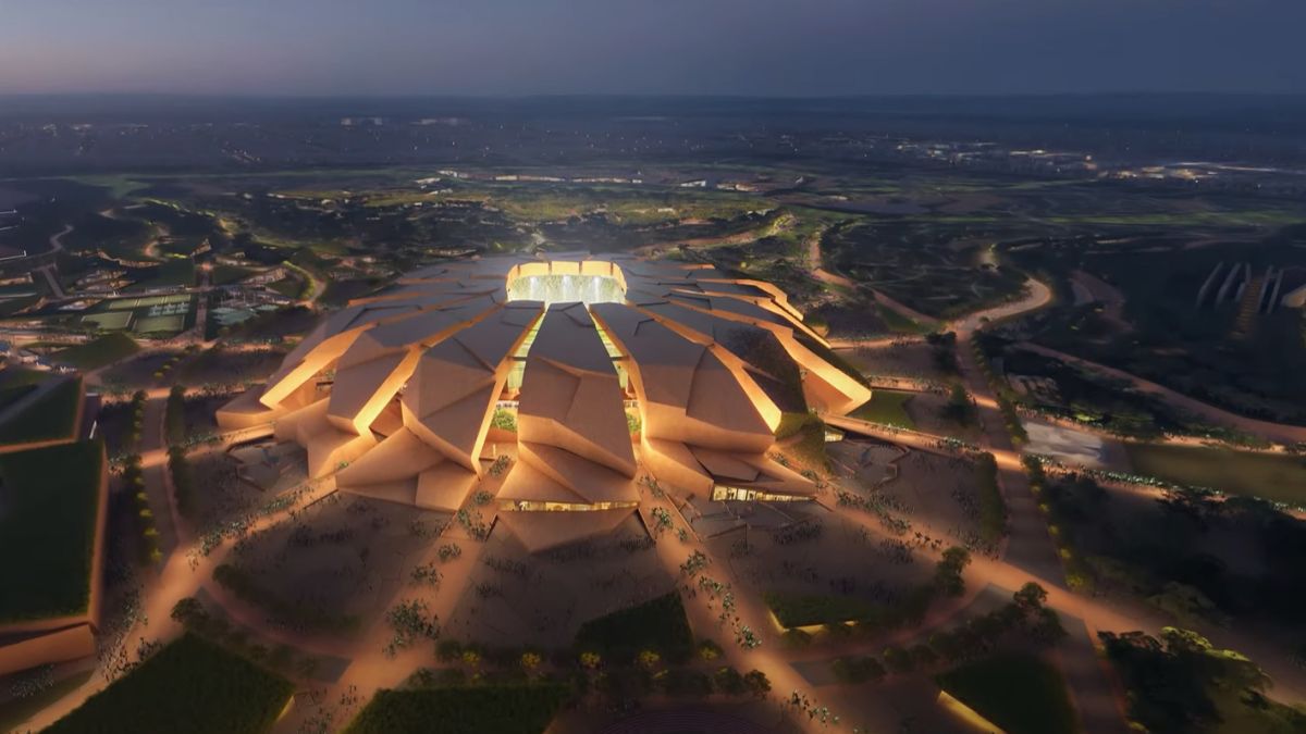 Stadionul a început să „germineze” » Imaginile din satelit i-au dat de gol pe saudiți: „minunea arhitecturală” din deșert