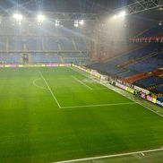 Terenul de pe Luigi Ferraris, serios afectat de ploaia torențială, înaintea partidei Genoa - Monza / Foto: buoncalcioatutti.it