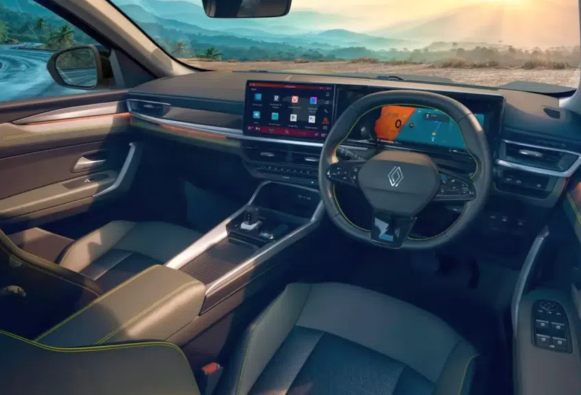 Interiorul mașinii Renault Duster